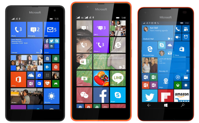 Lumia 535, Lumia 540, Lumia 550